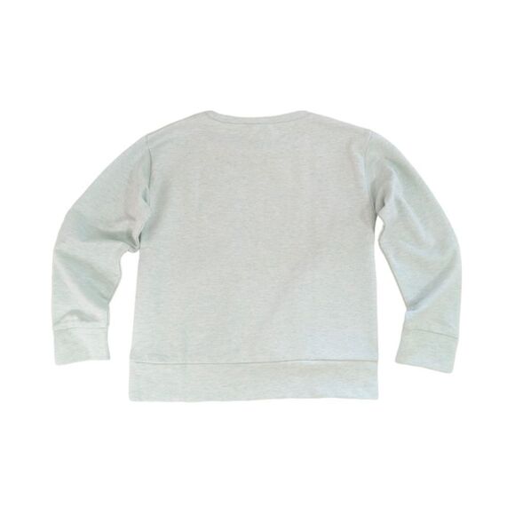 Crewcuts Heart Pocket Crewneck XS (4–5) Aqua Blue | Everyday Favorite - Picture 4 of 9